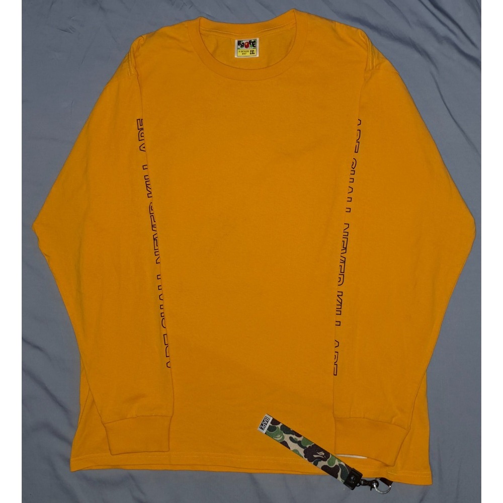 A Bathing Ape Bape Crewneck LS Men's Size‎ XL '17 BIG APE Collection